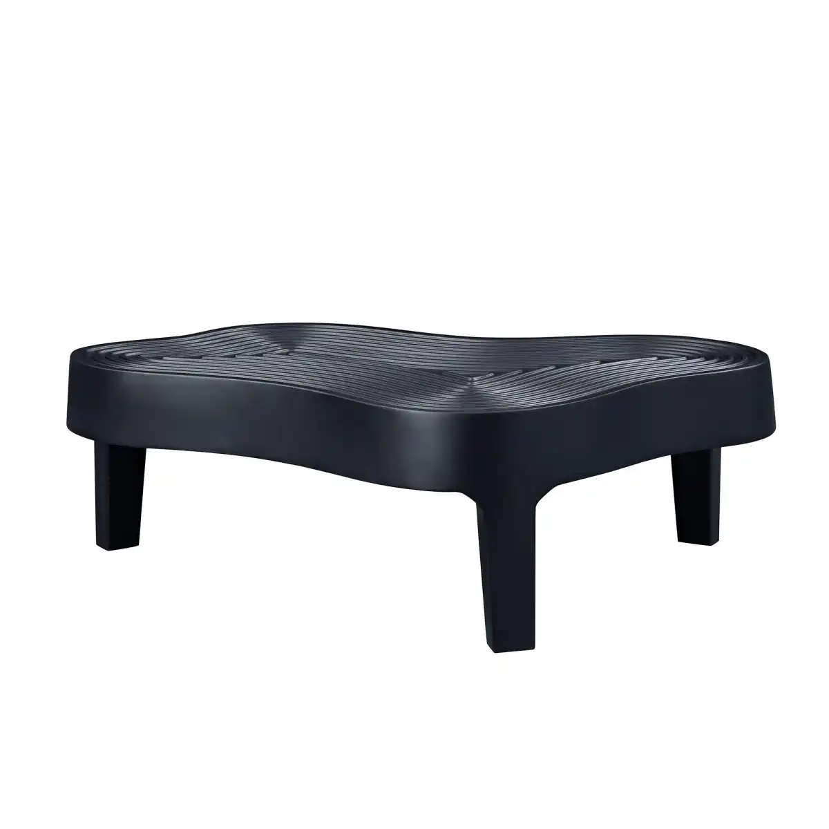 KEVINSPACE Cloud Coffee Table for Living Room Modern Coffee Table Coffee Table Mid-Century Irregular Indoor Tea Table with 4 Legs NO Need Assembly Accent Furniture Minimalist D cor 47.24" Black - Image 9