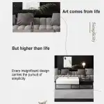 POLGDW Modern Square Coffee Table, Minimalist Metal Side Tables, Sturdy and Requires No Assembly, Accent Furniture for Living Room, Small Spaces, Bedroom, Office (Color : Brown) - Image 6