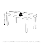 Furinno Classic Simple Coffee Table for Living Room, 38.98 (W) x 17.52 (H) x 18.9 (D) Inches, Black - Image 7