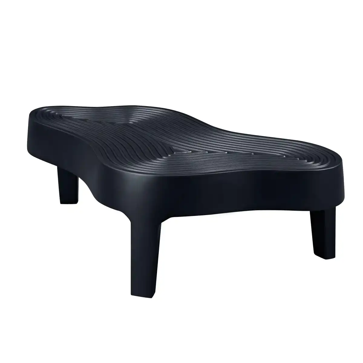 KEVINSPACE Cloud Coffee Table for Living Room Modern Coffee Table Coffee Table Mid-Century Irregular Indoor Tea Table with 4 Legs NO Need Assembly Accent Furniture Minimalist D cor 47.24" Black - Image 8