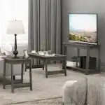 Furinno Beginning Coffee Table, French Oak Grey , 19.45D x 35.59W x 15.63H in - Image 2