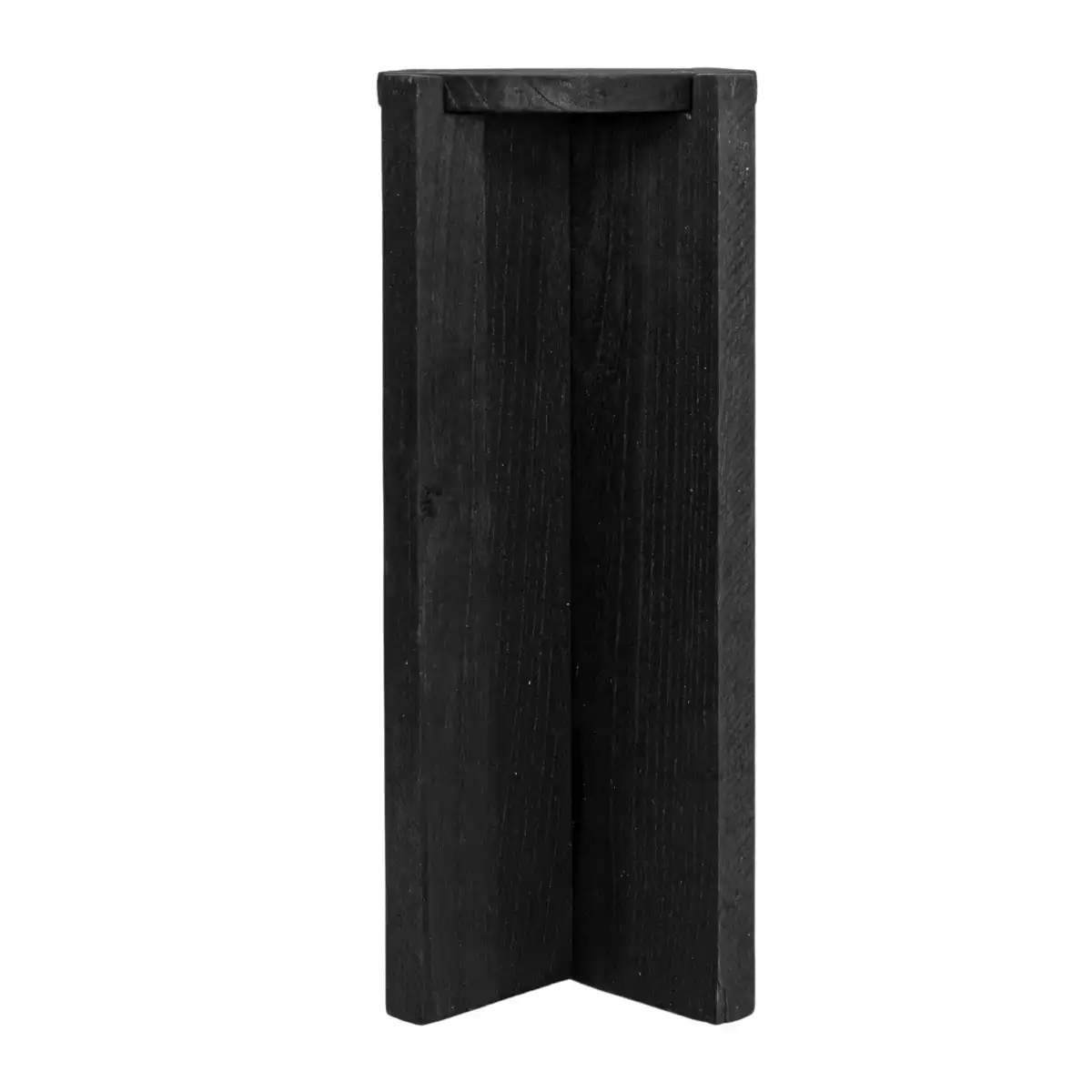 Creative Co-Op Paulownia Wood Round Accent Table, Small, Black - Image 3