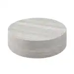 39.37" Marble Round Coffee Table for Living Room, Modern Large Circle Coffee Table Minimalist End Side Table for Living Room Apartment, Office, No Need Assembly, Marble - Image 7