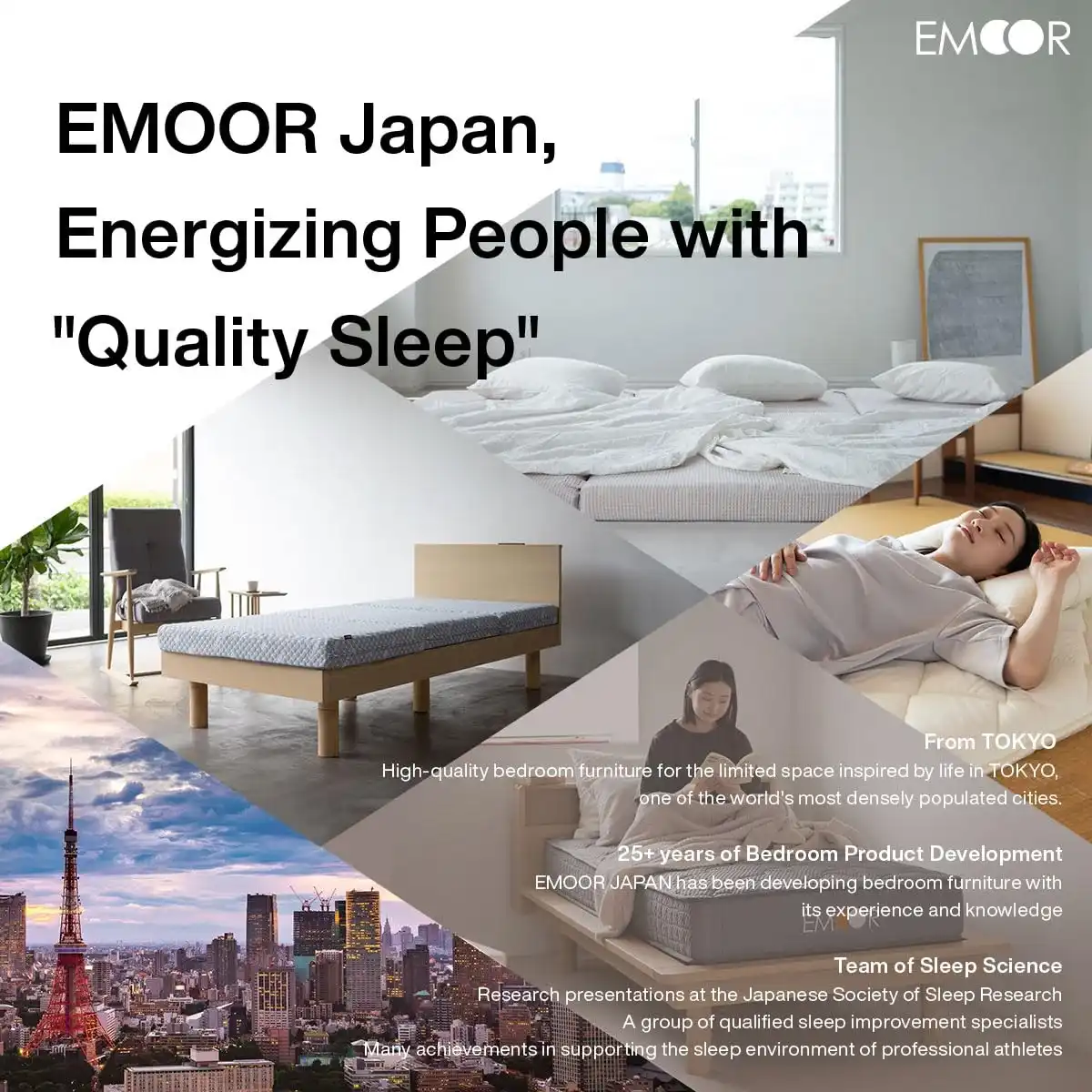 EMOOR Wood Folding Coffee Table Oval (35.4"x16.9") Walnut, Floor Sitting Low Table Small Space Minimalist Japanese Tatami Room - Image 2