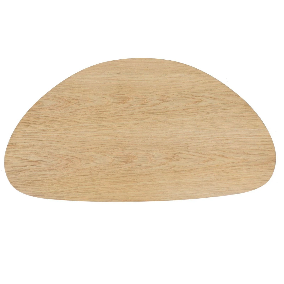 FIRMINANA Small Oval Coffee Table Mid Century Modern for Living Room Center Minimalist Display Coffe Table,Nature Wood,18.9" D x 33.47" W 15.75" H - Image 7