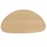 FIRMINANA Small Oval Coffee Table Mid Century Modern for Living Room Center Minimalist Display Coffe Table,Nature Wood,18.9" D x 33.47" W 15.75" H - Image 7