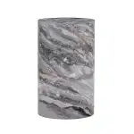 12" Round Coffee Table, Cylindrical MDF Design, Industrial & Modern Minimalist Living Room Furniture, 19.7" H, Grey - Image 8