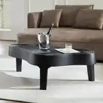KEVINSPACE Cloud Coffee Table for Living Room Modern Coffee Table Coffee Table Mid-Century Irregular Indoor Tea Table with 4 Legs NO Need Assembly Accent Furniture Minimalist D cor 47.24" Black - Image 4