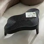 KEVINSPACE Cloud Coffee Table for Living Room Modern Coffee Table Coffee Table Mid-Century Irregular Indoor Tea Table with 4 Legs NO Need Assembly Accent Furniture Minimalist D cor 47.24" Black - Image 5